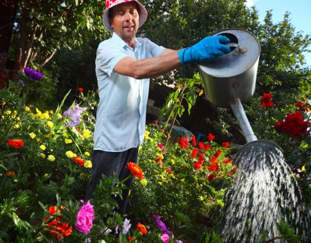 Seasonal garden maintenance activities